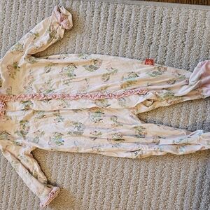 Magnetic Me Pink Baby Onesie with Floral Print